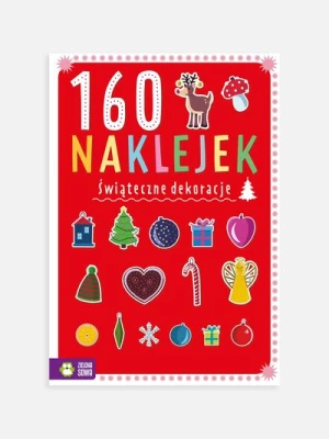 "160 naklejek. Świąteczne dekoracje" książka z zadaniami i naklejkami ZIELONA SOWA