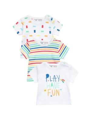 3pak kolorowych t-shirtów dla niemowlaka Minoti