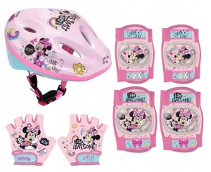﻿4x OCHRANIACZE KASK ROWEROWY RĘKAWICZKI DISNEY MIN