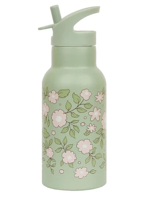 a little lovely company Bidon "Blossoms" w kolorze zielonym - 350 ml rozmiar: onesize