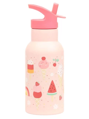 a little lovely company Bidon "Ice-cream" w kolorze jasnoróżowym - 350 ml rozmiar: onesize