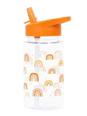 a little lovely company Bidon "Rainbows" w kolorze pomarańczowym - 450 ml rozmiar: onesize