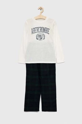 Abercrombie & Fitch piżama dziecięca kolor zielony wzorzysta