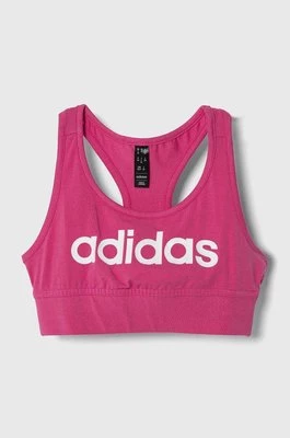 adidas biustonosz sportowy dziecięcy kolor różowy Adidas