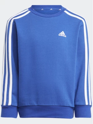 adidas Bluza Essentials 3-Stripes IJ6352 Niebieski Regular Fit