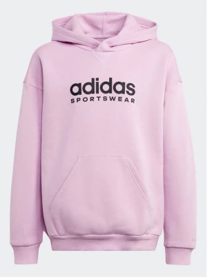 adidas Bluza Fleece IJ5954 Różowy Loose Fit