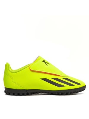 adidas Buty do piłki nożnej X Crazyfast Club Hook-and-Loop Turf IF0713 Żółty