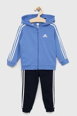 adidas dres dziecięcy I 3S FZ FL JOG kolor niebieski Adidas