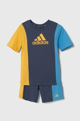 adidas komplet dziecięcy kolor niebieski Adidas