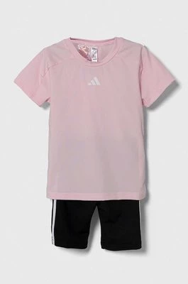 adidas komplet dziecięcy kolor różowy Adidas