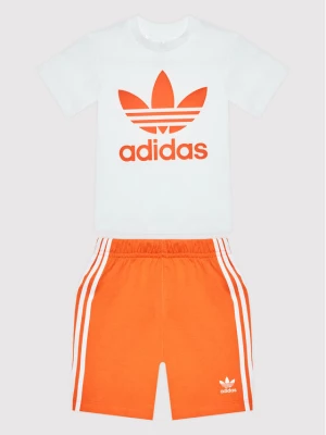 adidas Komplet t-shirt i szorty sportowe Trefoil HK7481 Kolorowy Regular Fit