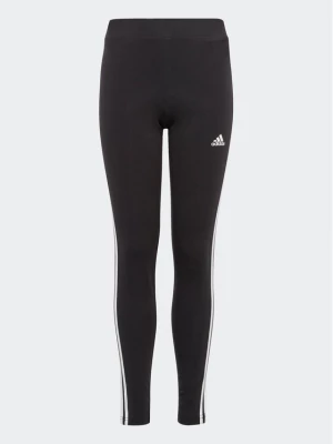 adidas Legginsy Essentials 3-Stripes Cotton Leggings IC3623 Czarny