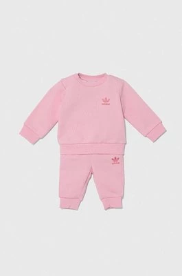 adidas Originals komplet niemowlęcy kolor różowy