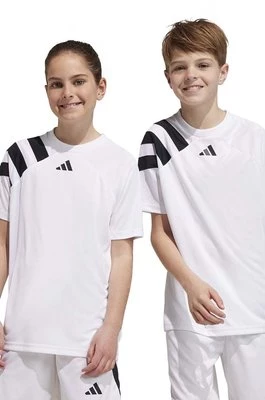 adidas Performance szorty dziecięce FORTORE23 SHO Y kolor biały regulowana talia