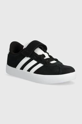 adidas sneakersy zamszowe dziecięce VL COURT 3.0 EL C kolor czarny Adidas
