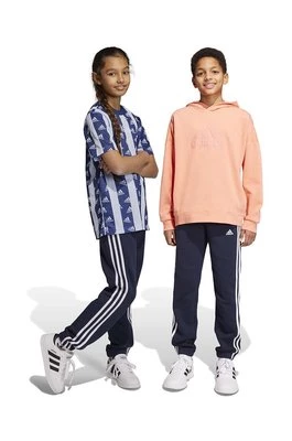 adidas spodnie dresowe dziecięce kolor niebieski z aplikacją Adidas