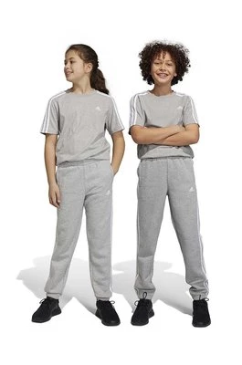 adidas spodnie dresowe dziecięce kolor szary melanżowe Adidas