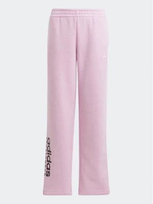 adidas Spodnie dresowe Fleece Kids IJ5953 Różowy Loose Fit