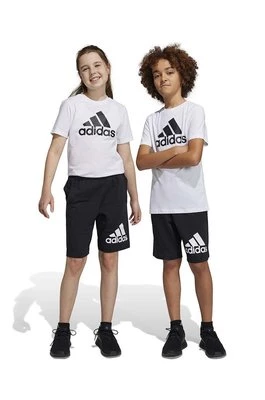 adidas szorty bawełniane dziecięce U BL kolor czarny regulowana talia Adidas