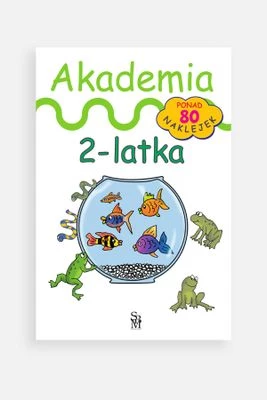 "Akademia 2-latka" książka z zadaniami i naklejkami SBM