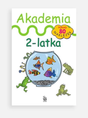 "Akademia 2-latka" książka z zadaniami i naklejkami SBM