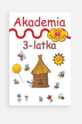 "Akademia 3-latka" książka z zadaniami i naklejkami SBM