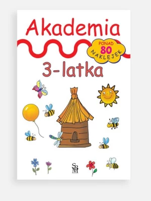 "Akademia 3-latka" książka z zadaniami i naklejkami SBM