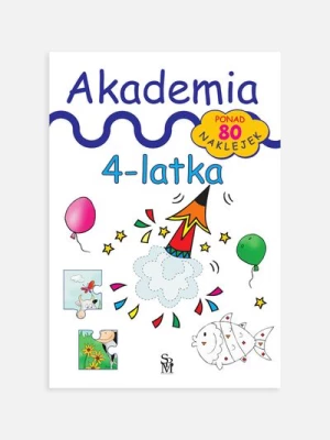 "Akademia 4-latka" książka z zadaniami i naklejkami SBM