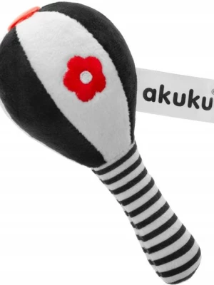 AKUKU ZABAWKA SENSORYCZNA GRZECHOTKA PLUSZOWA