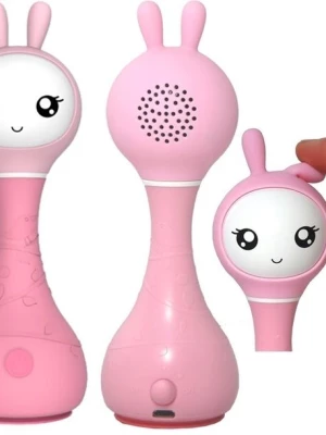 ALILO SMART BUNNY KRÓLICZEK INTERAKTYWNA GRZECHOTKA ODTWARZACZ MUZYKI RÓŻ
