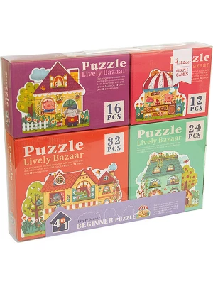 Andreu Toys Zestaw puzzli "Lively Bazaar" - 3+ rozmiar: onesize