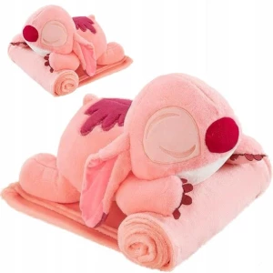 ANGEL STICH STITCH KOC Przytulanka Kocyk Zestaw 3w1 Maskotka 55 CM Poduszka