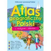 Atlas geograficzny Polski z naklejkami i plakatem Wilga