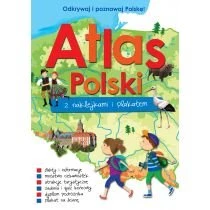 Atlas Polski z naklejkami i plakatem Wilga