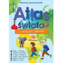 Atlas świata z naklejkami i plakatem Foksal