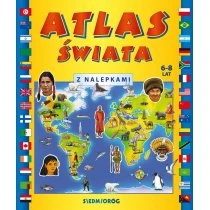 Atlas świata z nalepkami Siedmioróg