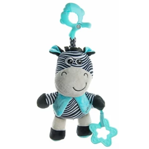 Baby Mix Edukacyjna zabawka pluszowa z klipsemZebra, 17 cm
