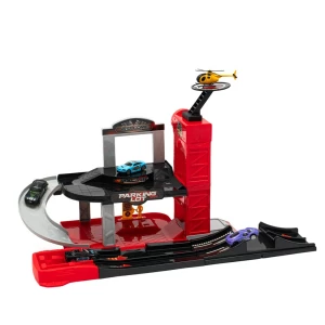 Baby Mix Garage dla dzieci z helikopterem, 60 x 33x 29 cm