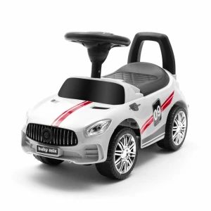 Baby Mix Odpychacz dla dzieci z dźwiękiem Racer, biały