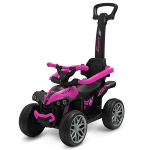 Baby Mix Odpychacz dla dzieci z prowadnicą Mega Prime EVA, różowy