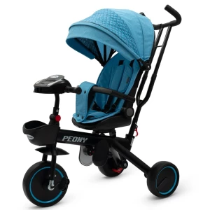Baby Mix Rowerek trójkołowy dla dzieci Peony EVA, niebieski
