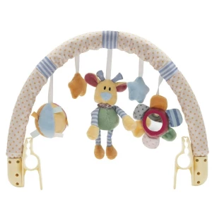 Baby Mix Zabawka do wózka Kwiaty, miś i gwiazdki,80 cm