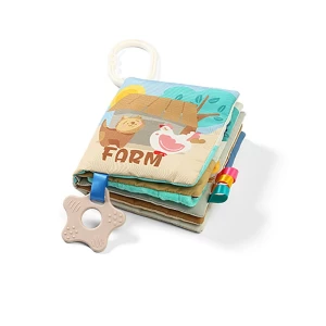 Baby Ono Książeczka sensoryczna dla dzieci Moja farma, 12 x 12 x 2 cm 4-Home