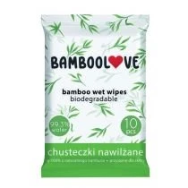 Bamboolove Chusteczki bambusowe nawilżane 10 szt.