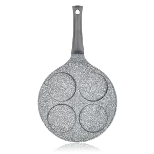 Banquet Patelnia na 4 racuchy z powierzchnią nieprzywierającą Granite Grey, śr. 26 cm