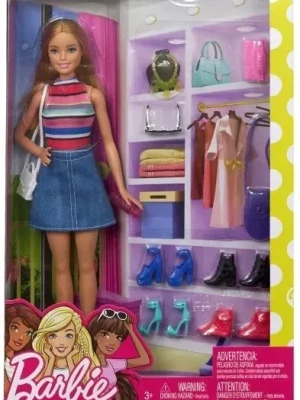BARBIE Lalka GARDEROBA AKCESORIA SZAFA BUTY DODATKI MATTEL FVJ42 ZESTAW 3+ BARBIE Lalka GARDEROBA AKCESORIA SZAFA BUTY DODATKI MATTEL FVJ42 ZESTAW 3+