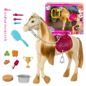 ﻿Barbie Tańczący koń Tornado Interaktywna zabawka Dzwięk HXJ42 + akcesoria