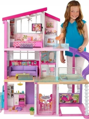 Barbie Zestaw DreamHouse Domek dla Lalek Willa Winda Basen 115cm GNH53