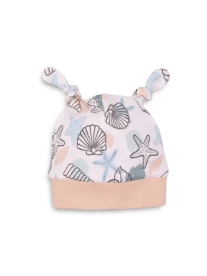 Bawełniana czapka niemowlęca w muszle NINI