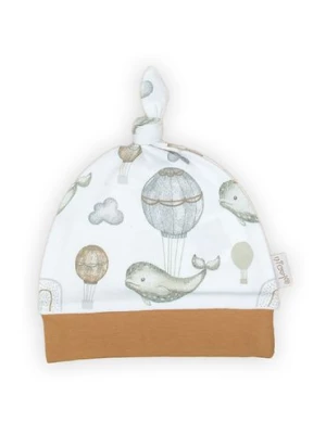 Bawełniana czapka niemowlęca - wieloryby i balony Nicol